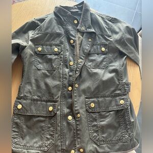 Classic J Crew field jacket in hunter green